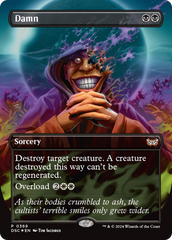 Damn (Borderless) [Duskmourn: House of Horror Commander] | Game Grid - Logan