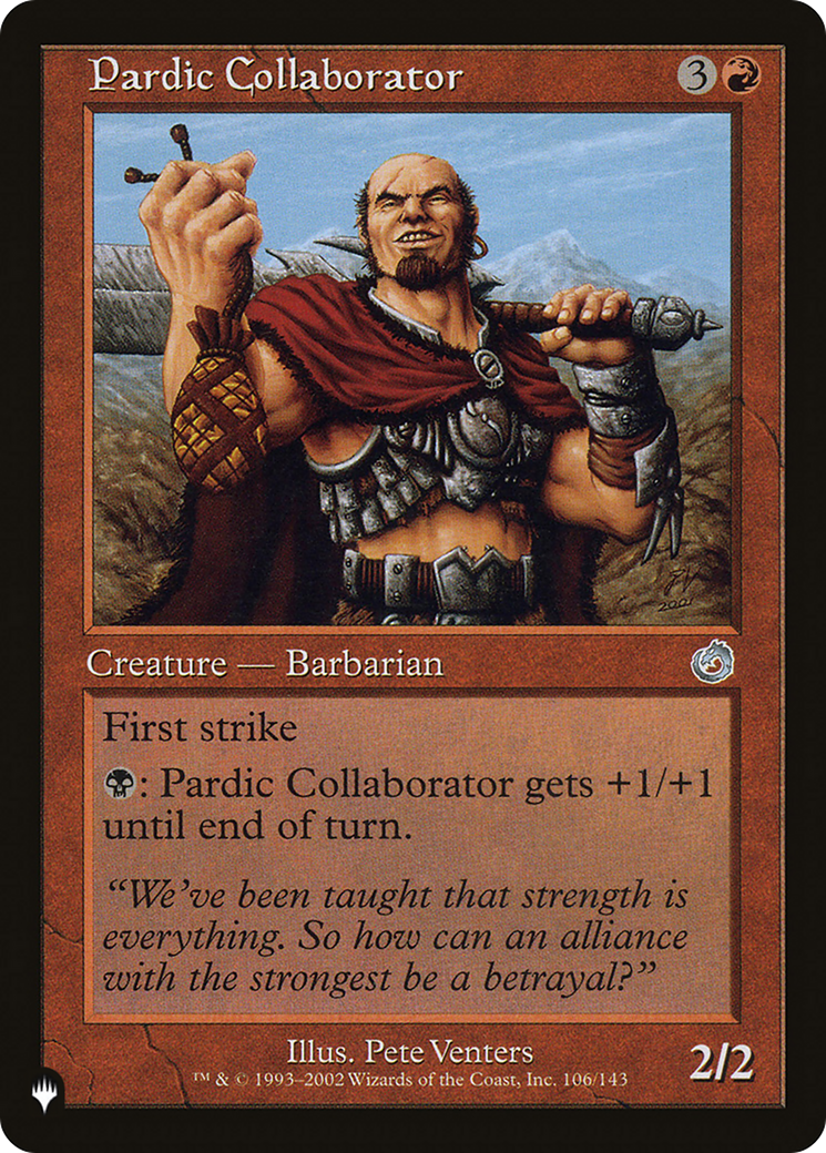 Pardic Collaborator [The List Reprints] | Game Grid - Logan