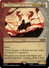 Merry, Esquire of Rohan (Showcase) (Surge Foil) [The Lord of the Rings: Tales of Middle-Earth] | Game Grid - Logan