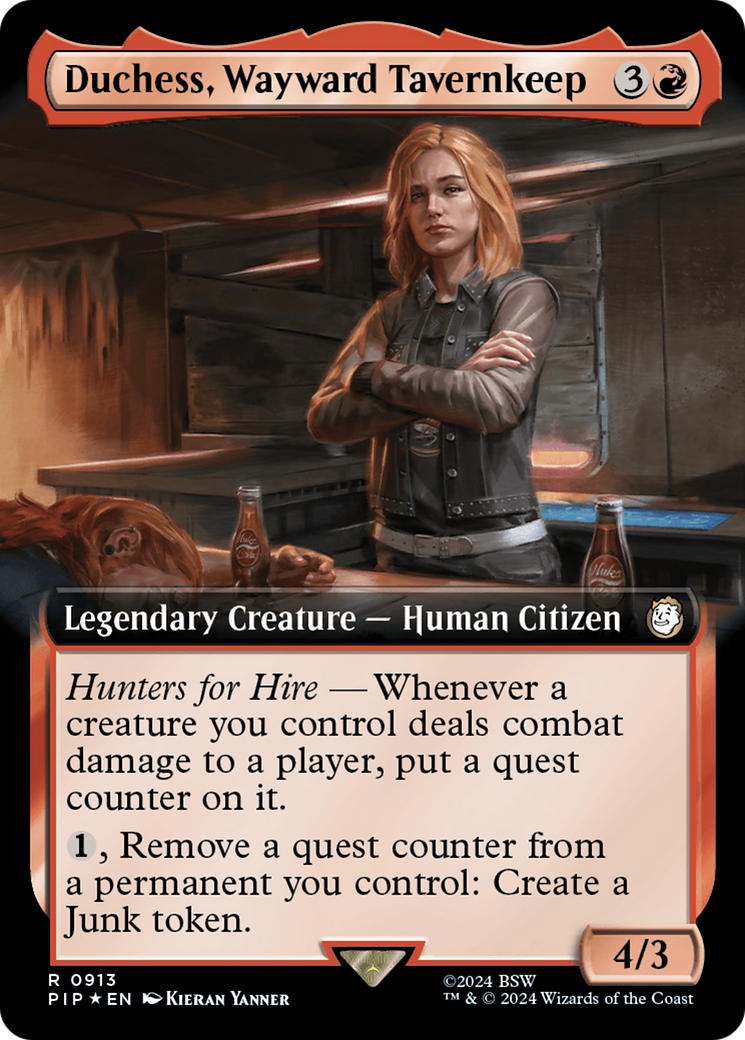 Duchess, Wayward Tavernkeep (Extended Art) (Surge Foil) [Fallout] | Game Grid - Logan