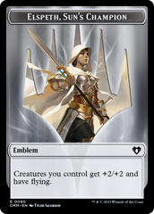 Elspeth, Sun's Champion Emblem // Copy (55) Double-Sided Token [Commander Masters Tokens] | Game Grid - Logan