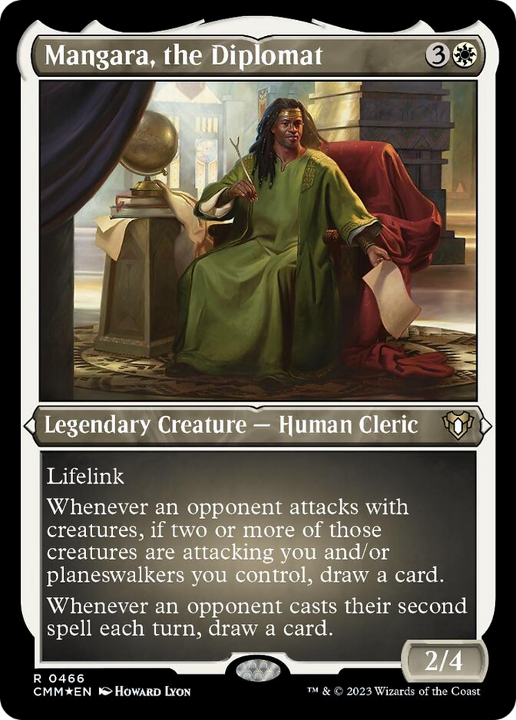 Mangara, the Diplomat (Foil Etched) [Commander Masters] | Game Grid - Logan