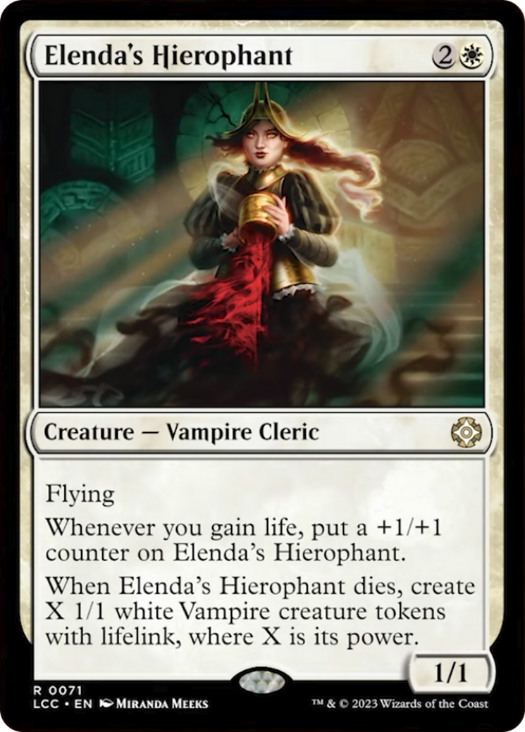 Elenda's Hierophant [The Lost Caverns of Ixalan Commander] | Game Grid - Logan