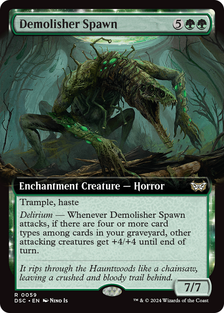 Demolisher Spawn (Extended Art) [Duskmourn: House of Horror Commander] | Game Grid - Logan