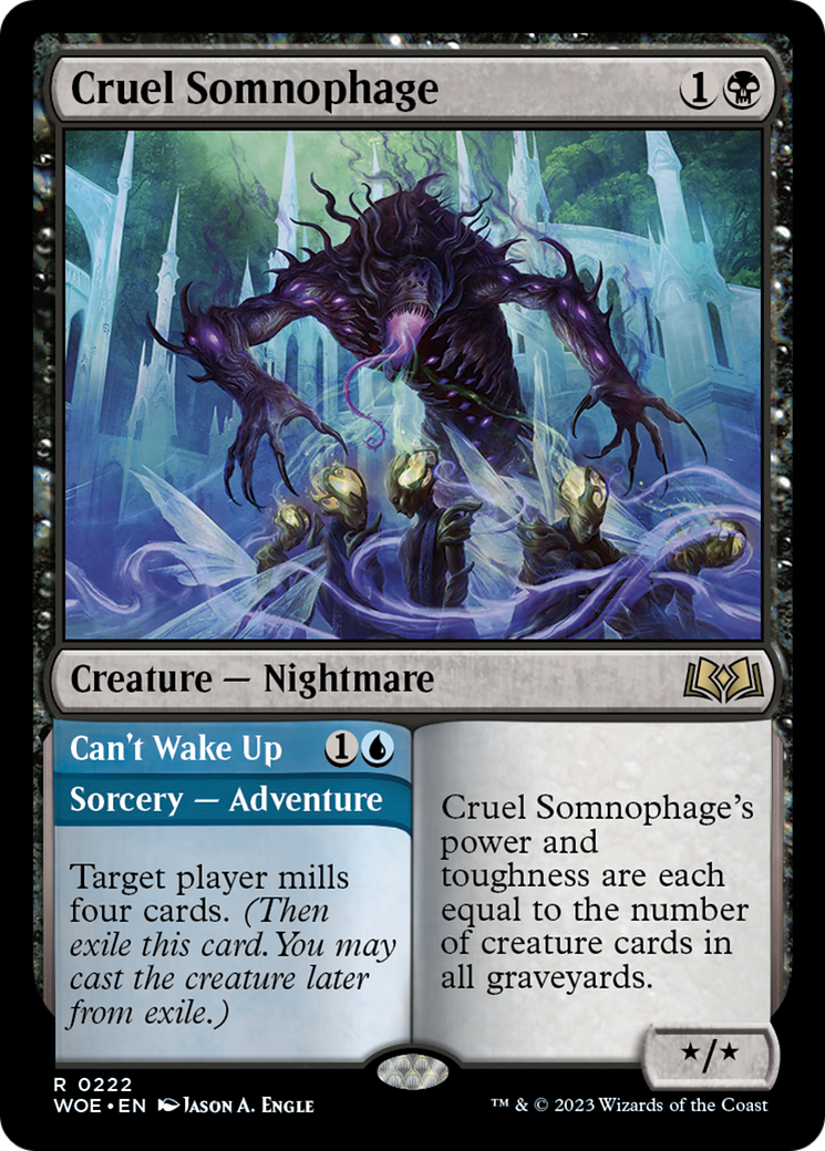 Cruel Somnophage // Can't Wake Up [Wilds of Eldraine] | Game Grid - Logan