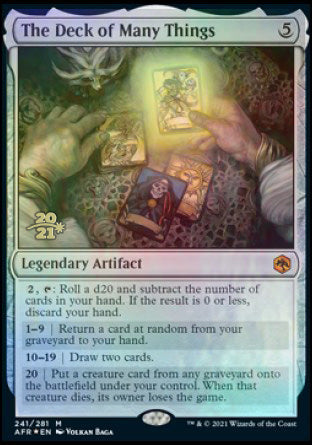 The Deck of Many Things [Dungeons & Dragons: Adventures in the Forgotten Realms Prerelease Promos] | Game Grid - Logan