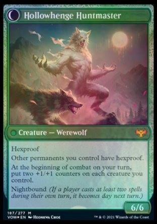 Avabruck Caretaker // Hollowhenge Huntmaster [Innistrad: Crimson Vow Prerelease Promos] | Game Grid - Logan