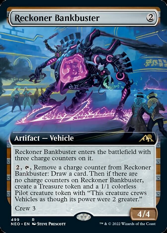 Reckoner Bankbuster (Extended Art) [Kamigawa: Neon Dynasty] | Game Grid - Logan