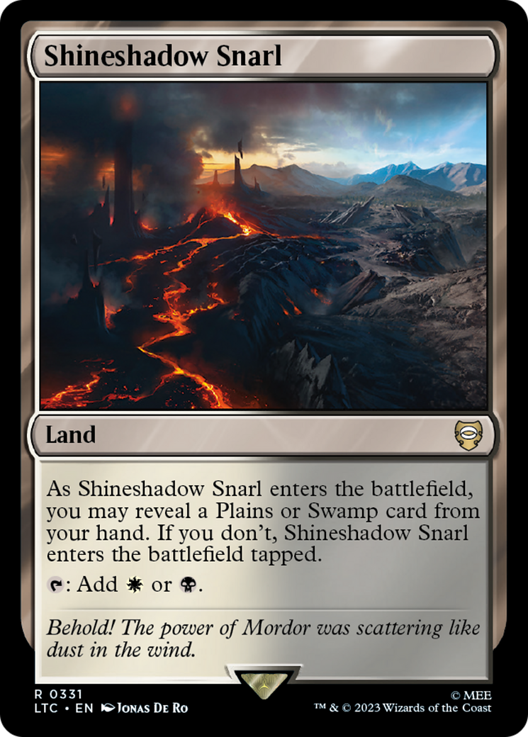 Shineshadow Snarl [The Lord of the Rings: Tales of Middle-Earth Commander] | Game Grid - Logan