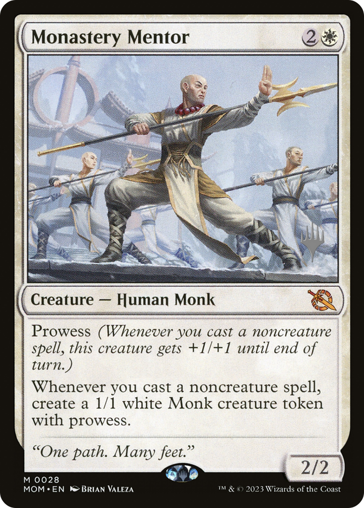 Monastery Mentor (Promo Pack) [March of the Machine Promos] | Game Grid - Logan