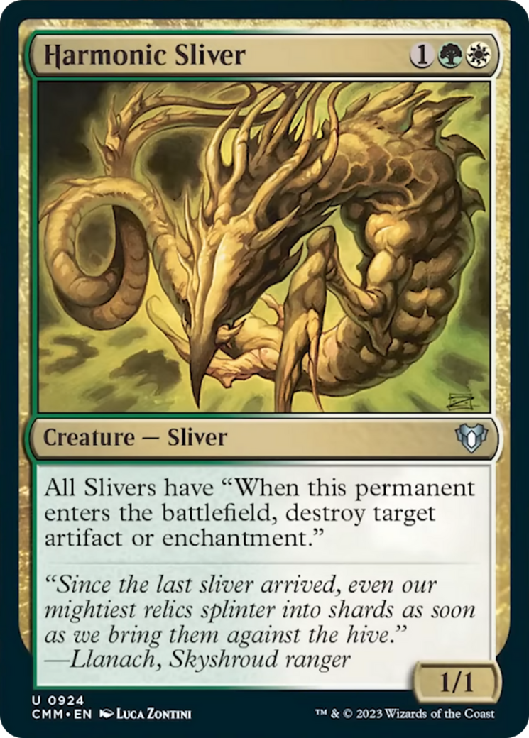 Harmonic Sliver [Commander Masters] | Game Grid - Logan