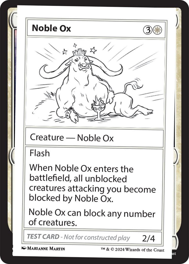 Noble Ox [Mystery Booster 2 Playtest Cards] | Game Grid - Logan