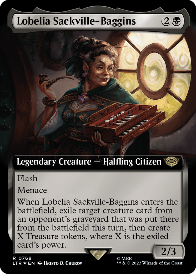 Lobelia Sackville-Baggins (Extended Art) (Surge Foil) [The Lord of the Rings: Tales of Middle-Earth] | Game Grid - Logan