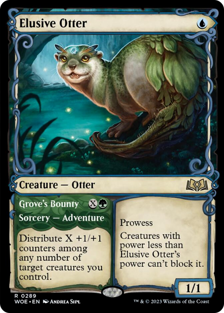 Elusive Otter // Grove's Bounty (Showcase) [Wilds of Eldraine] | Game Grid - Logan