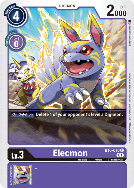 Elecmon [BT6-070] [Double Diamond] | Game Grid - Logan