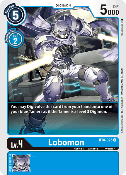 Lobomon [BT4-025] [Great Legend] | Game Grid - Logan