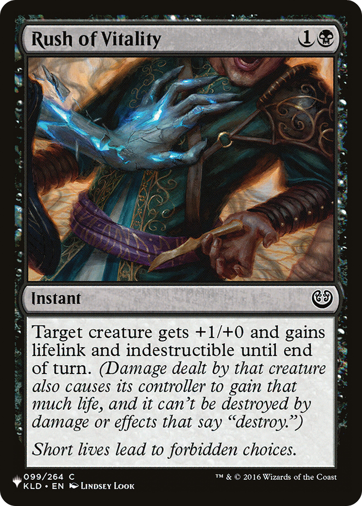 Rush of Vitality [The List] | Game Grid - Logan