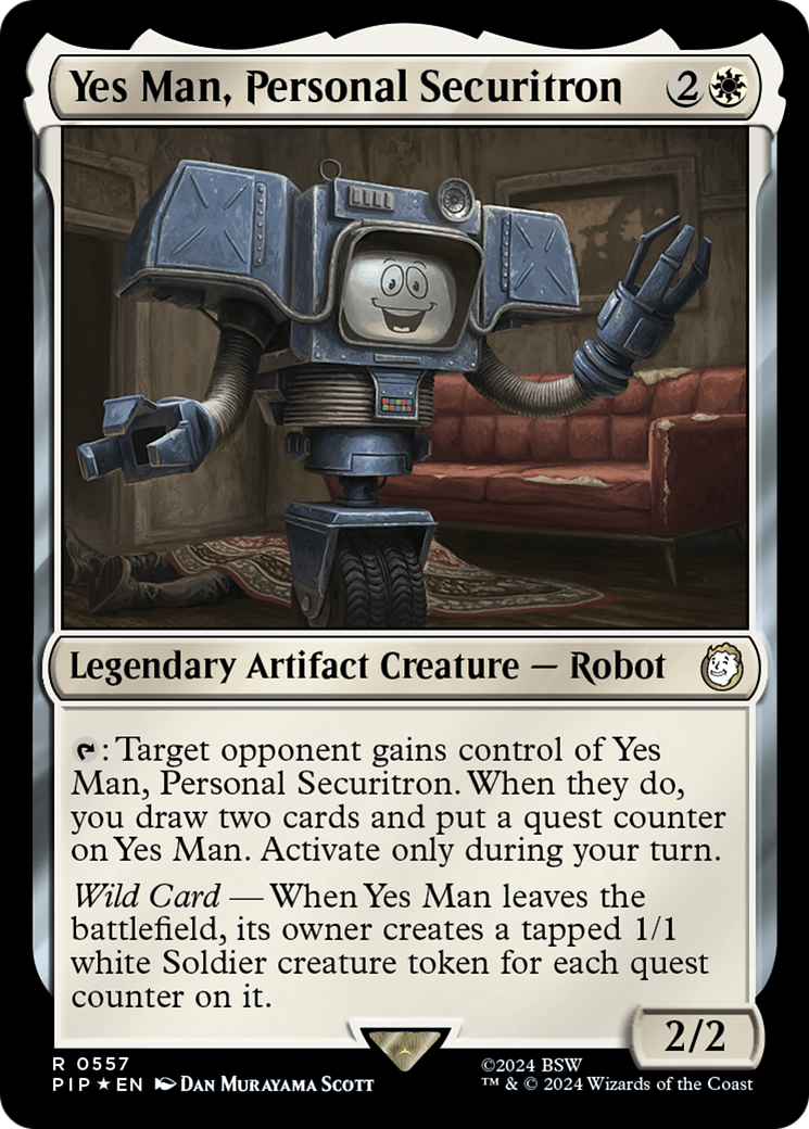 Yes Man, Personal Securitron (Surge Foil) [Fallout] | Game Grid - Logan