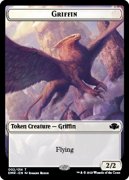 Zombie // Griffin Double-Sided Token [Dominaria Remastered Tokens] | Game Grid - Logan