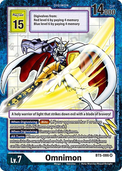 Omnimon [BT5-086] (Across Time Box Promo) [Battle of Omni Promos] | Game Grid - Logan