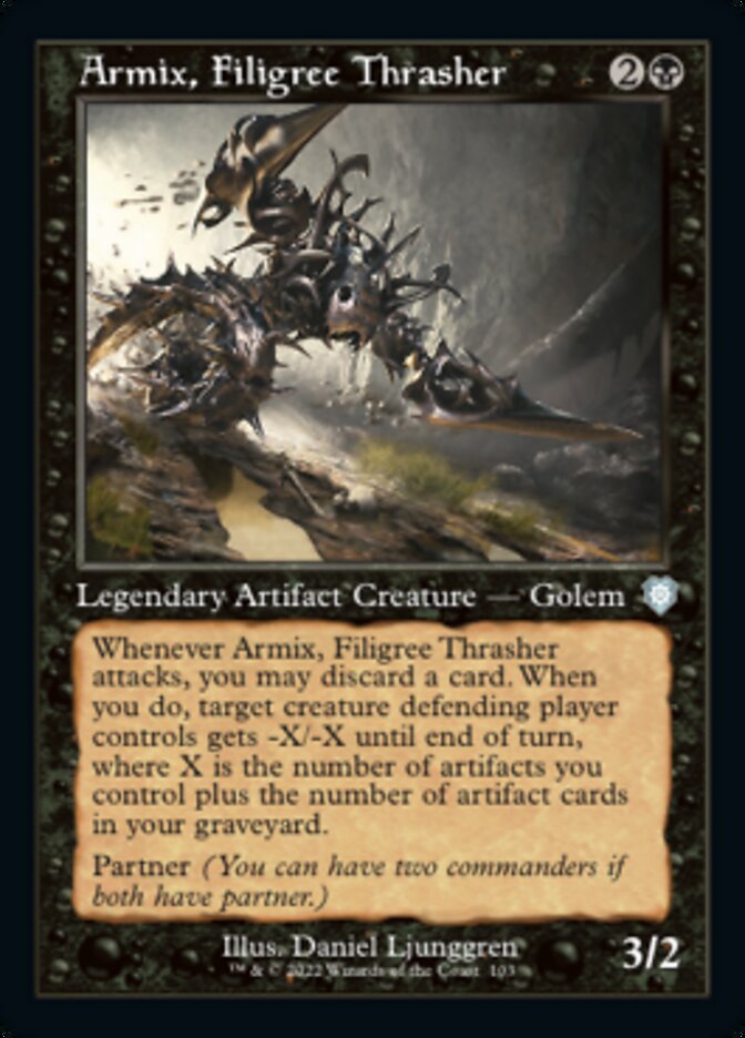 Armix, Filigree Thrasher (Retro) [The Brothers' War Commander] | Game Grid - Logan