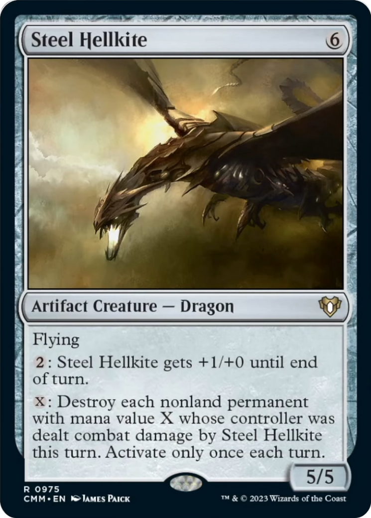 Steel Hellkite [Commander Masters] | Game Grid - Logan
