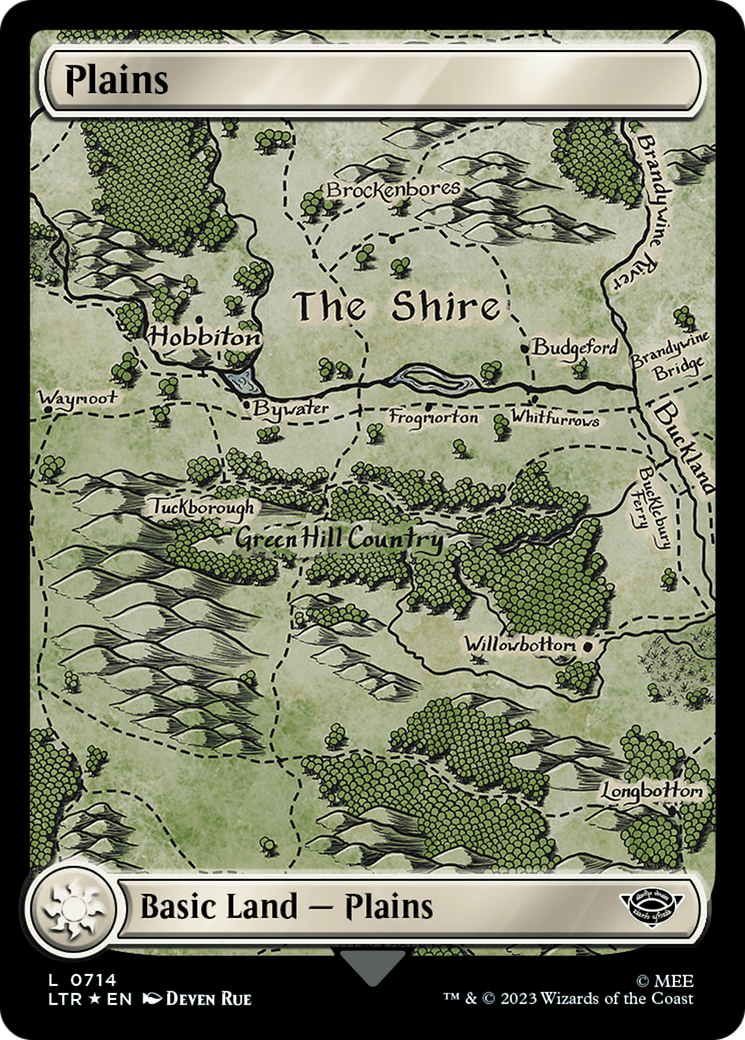 Plains (0714) (Surge Foil) [The Lord of the Rings: Tales of Middle-Earth] | Game Grid - Logan