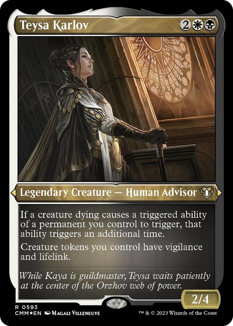 Teysa Karlov (Foil Etched) [Commander Masters] | Game Grid - Logan