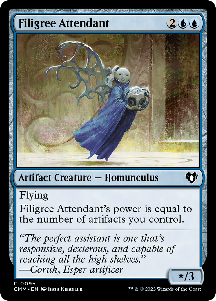 Filigree Attendant [Commander Masters] | Game Grid - Logan