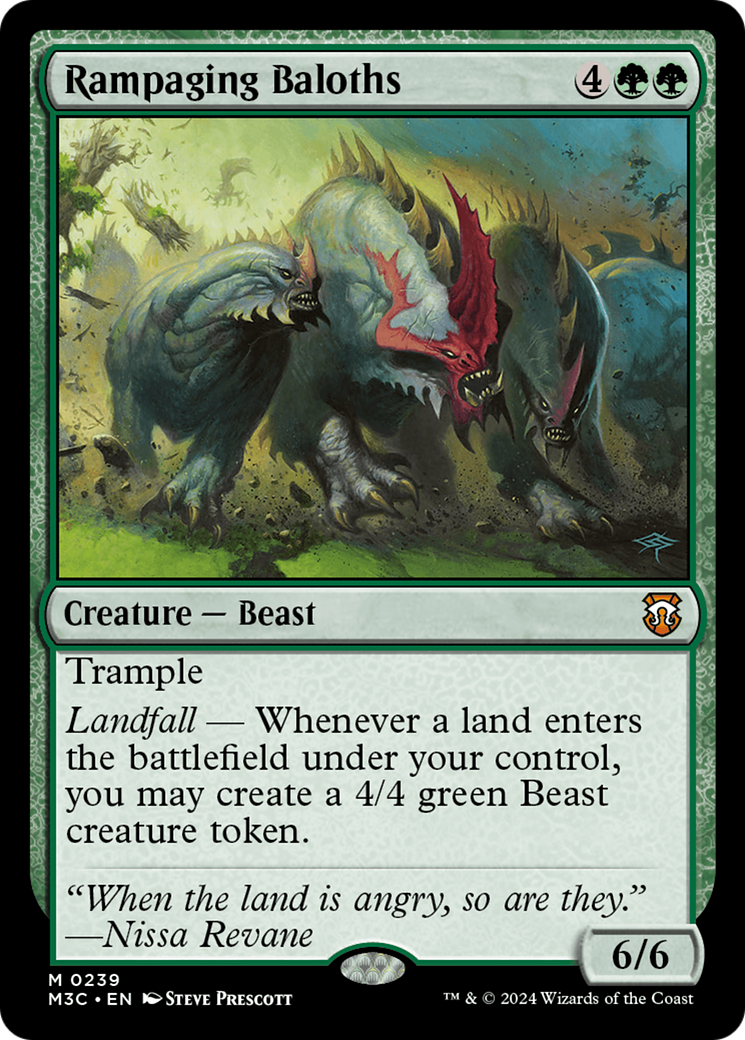 Rampaging Baloths (Ripple Foil) [Modern Horizons 3 Commander] | Game Grid - Logan