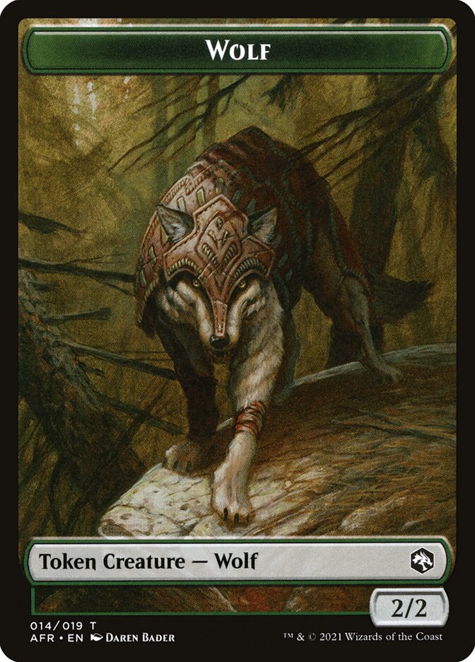 Wolf // Angel Double-Sided Token [Dungeons & Dragons: Adventures in the Forgotten Realms Tokens] | Game Grid - Logan