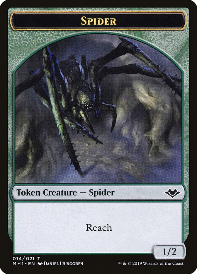 Zombie (007) // Spider (014) Double-Sided Token [Modern Horizons Tokens] | Game Grid - Logan
