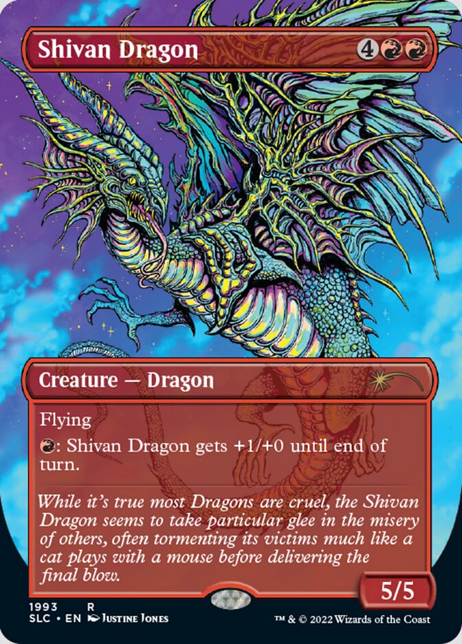 Shivan Dragon (Borderless) [Secret Lair Countdown Kit] | Game Grid - Logan