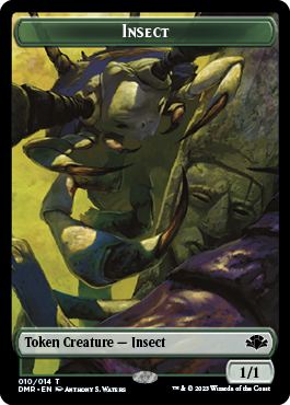 Insect // Sheep Double-Sided Token [Dominaria Remastered Tokens] | Game Grid - Logan