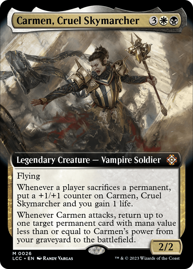 Carmen, Cruel Skymarcher (Extended Art) [The Lost Caverns of Ixalan Commander] | Game Grid - Logan