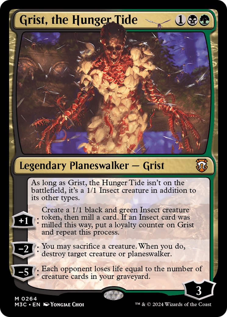 Grist, the Hunger Tide (Ripple Foil) [Modern Horizons 3 Commander] | Game Grid - Logan