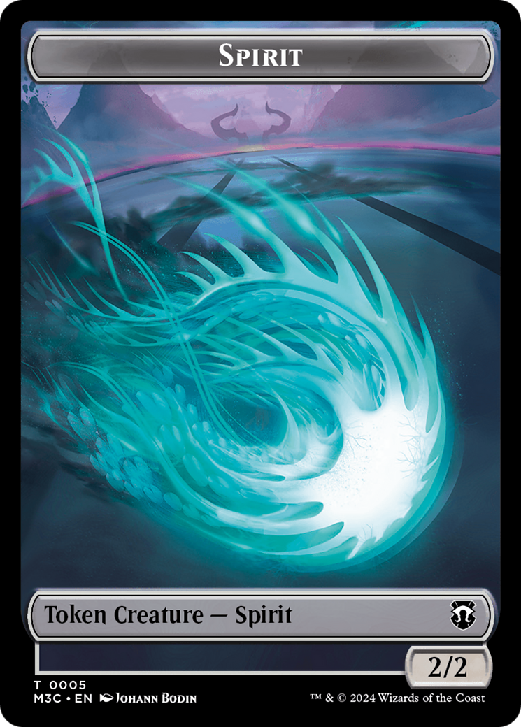 Eldrazi (Ripple Foil) // Spirit Double-Sided Token [Modern Horizons 3 Commander Tokens] | Game Grid - Logan