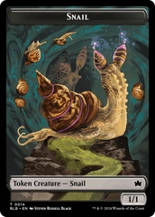 Snail // Thundertrap Trainer Double-Sided Token [Bloomburrow Tokens] | Game Grid - Logan