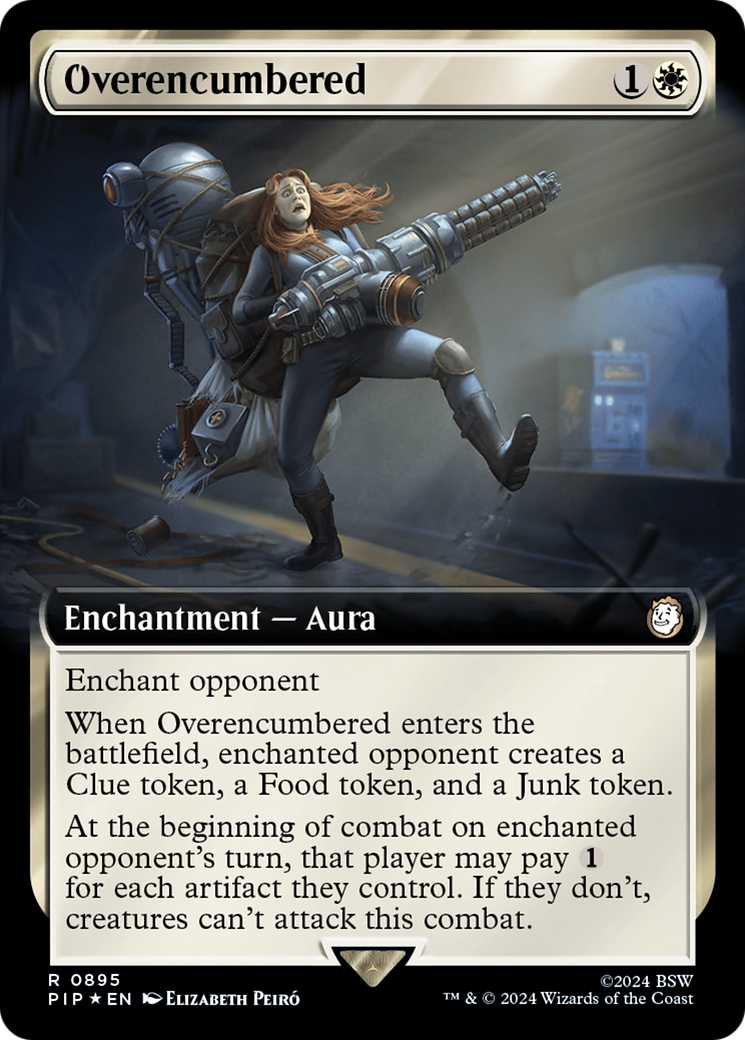 Overencumbered (Extended Art) (Surge Foil) [Fallout] | Game Grid - Logan