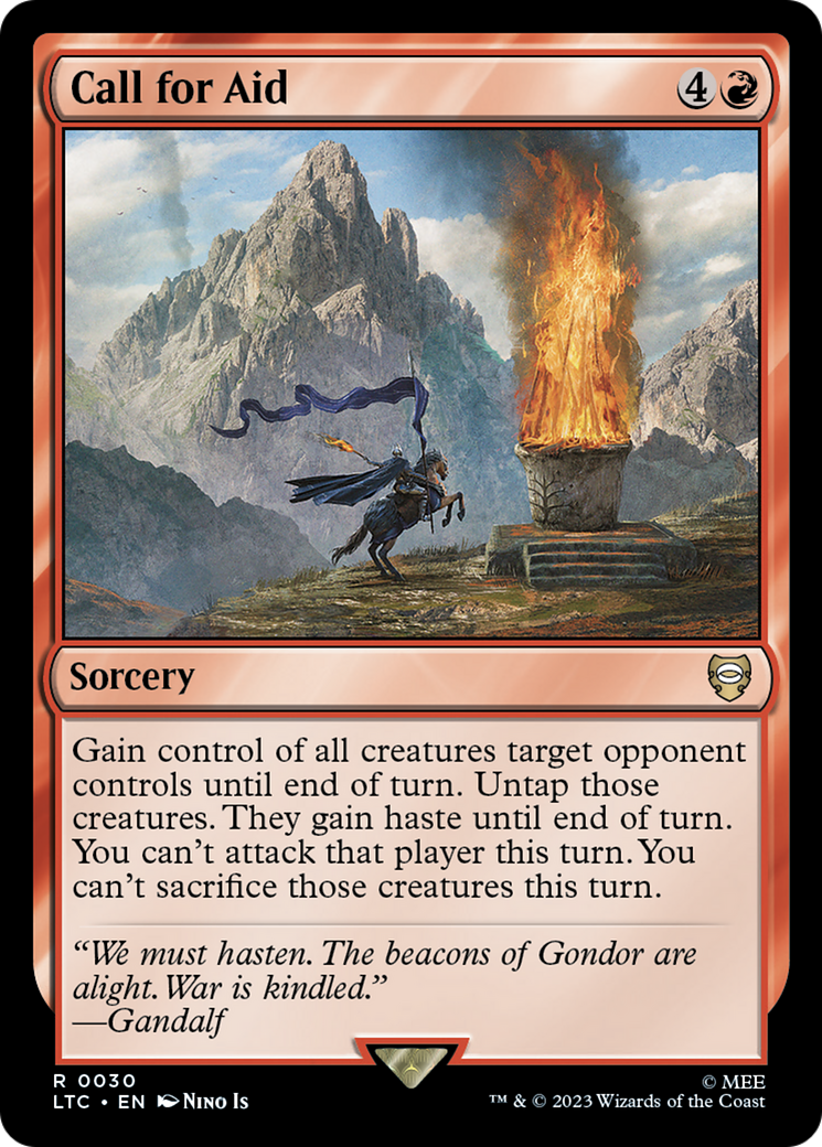 Call for Aid [The Lord of the Rings: Tales of Middle-Earth Commander] | Game Grid - Logan