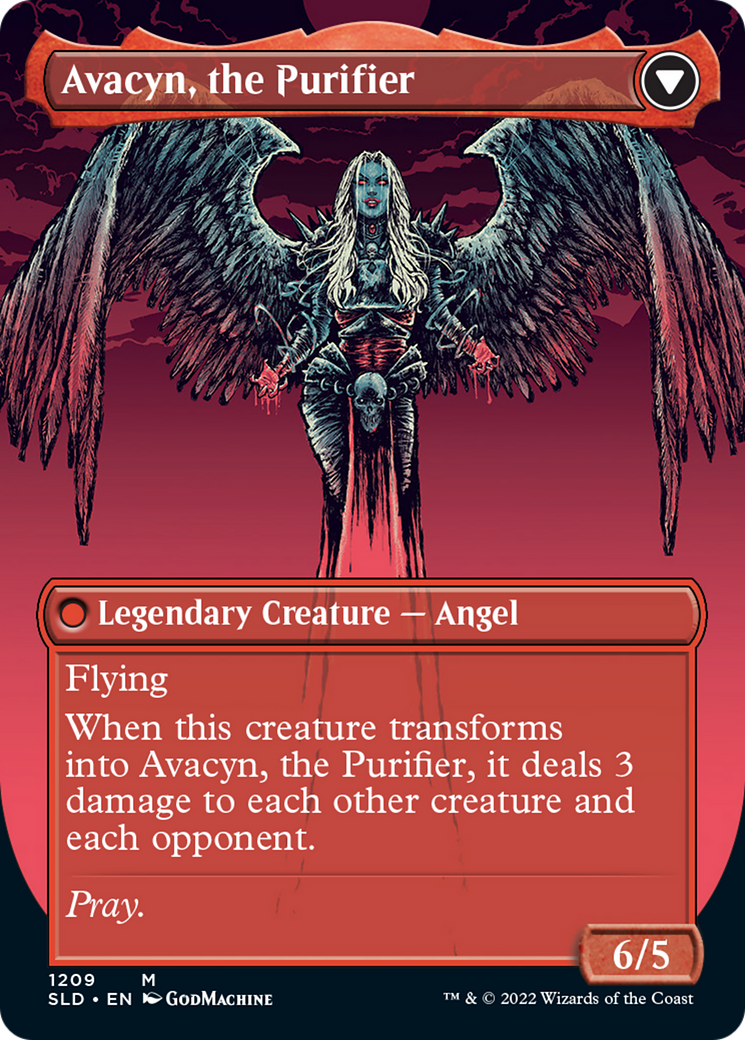 Archangel Avacyn // Avacyn, the Purifier (Display Commander) (Borderless) [Secret Lair: From Cute to Brute] | Game Grid - Logan