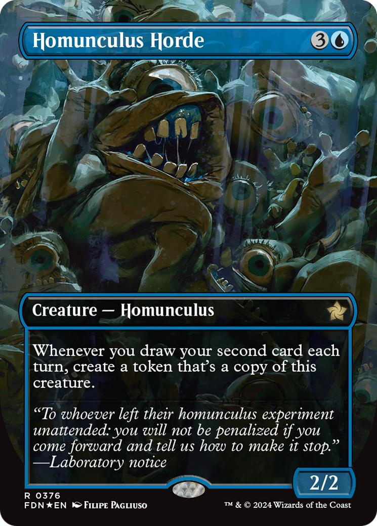 Homunculus Horde (Borderless) (Mana Foil) [Foundations] | Game Grid - Logan