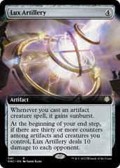 Lux Artillery (Extended Art) [Phyrexia: All Will Be One Commander] | Game Grid - Logan