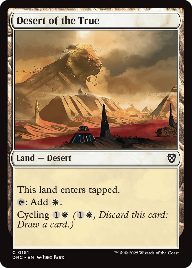 Desert of the True [Aetherdrift Commander] | Game Grid - Logan
