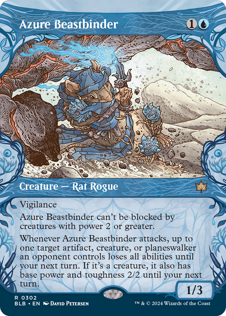 Azure Beastbinder (Showcase) [Bloomburrow] | Game Grid - Logan