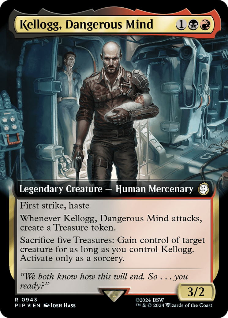 Kellogg, Dangerous Mind (Extended Art) (Surge Foil) [Fallout] | Game Grid - Logan