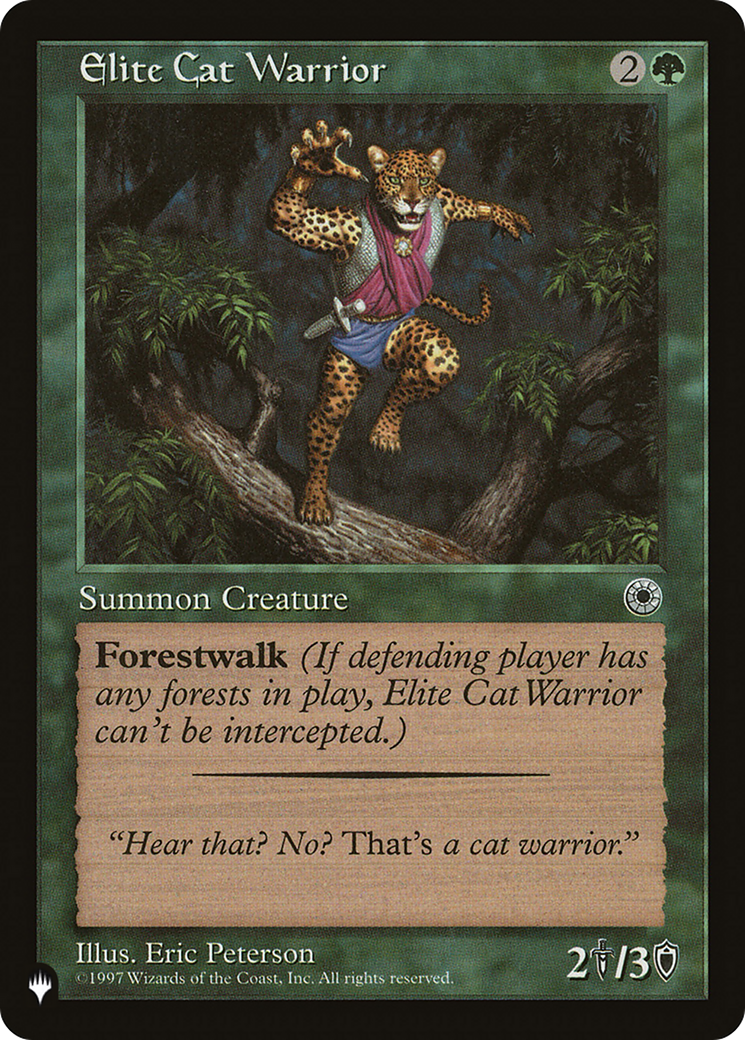 Elite Cat Warrior (Flavor Text) [The List Reprints] | Game Grid - Logan