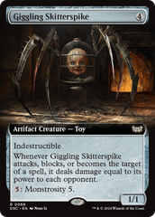 Giggling Skitterspike (Extended Art) [Duskmourn: House of Horror Commander] | Game Grid - Logan