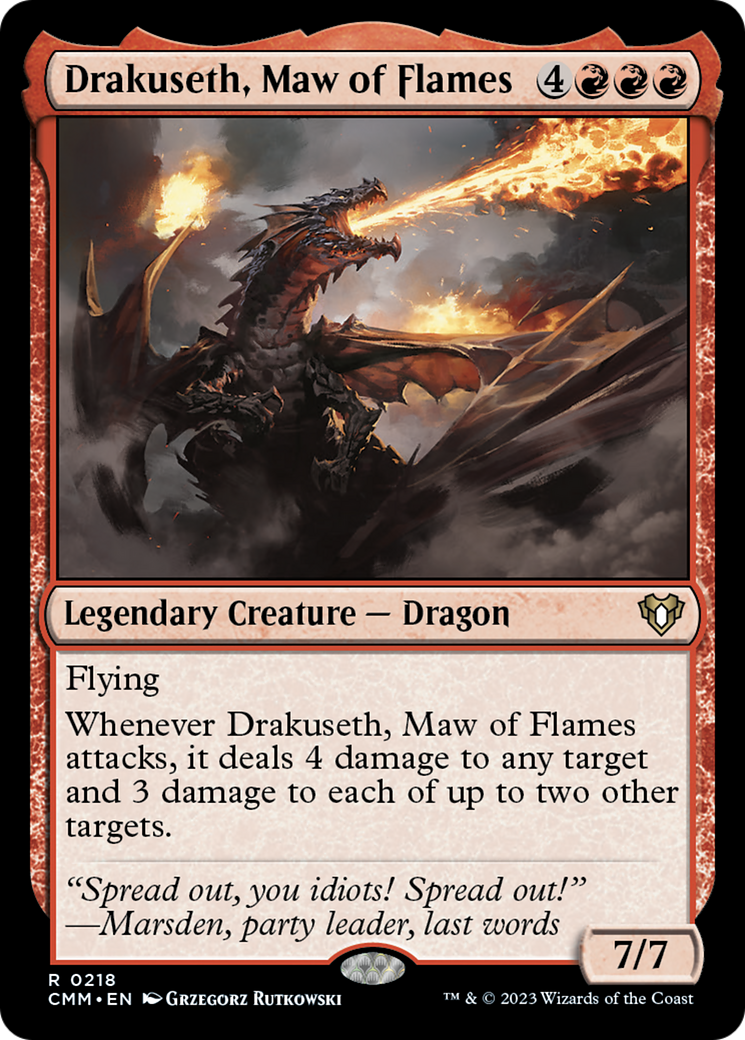 Drakuseth, Maw of Flames [Commander Masters] | Game Grid - Logan