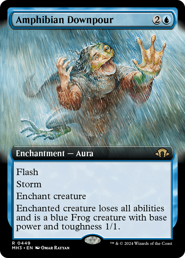 Amphibian Downpour (Extended Art) [Modern Horizons 3] | Game Grid - Logan